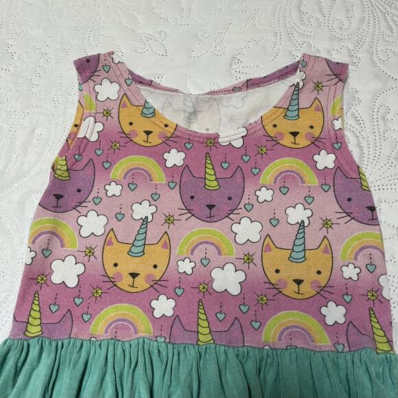 Pretty Me Cat Unicorn Twirl Dress Size 5 - Picture 3 of 9